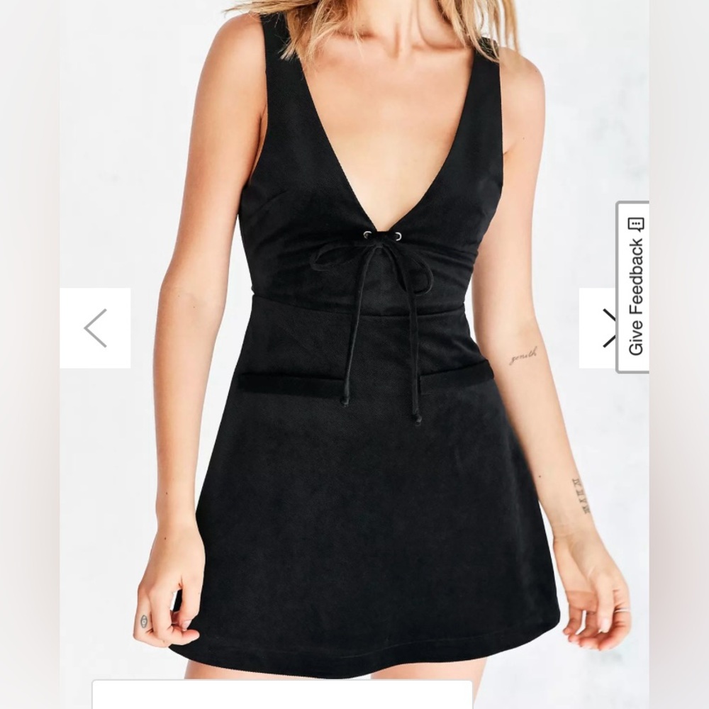 Capulet Black V-Neck Sleeveless Mini Dress